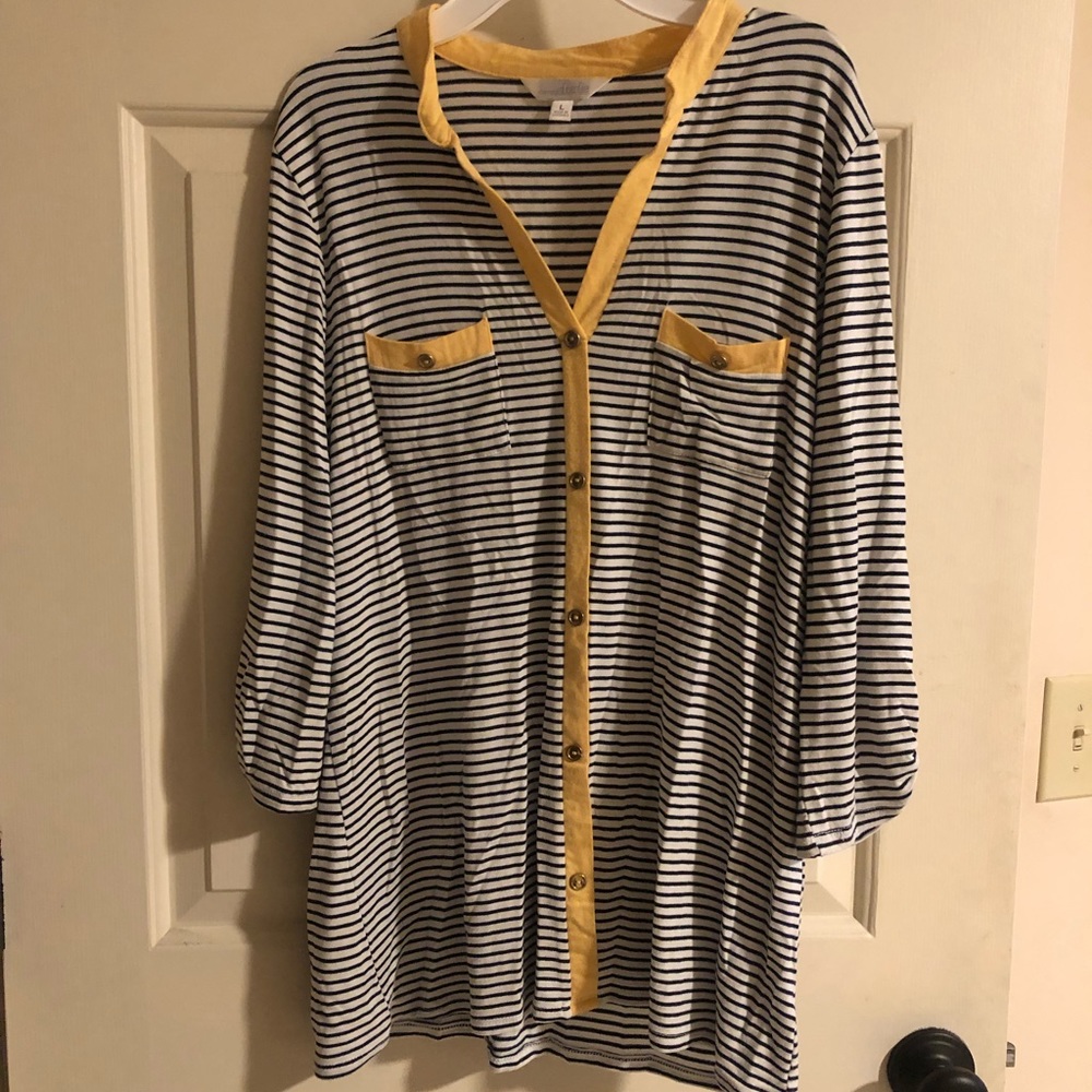 Loft stripe 3/4 sleeve